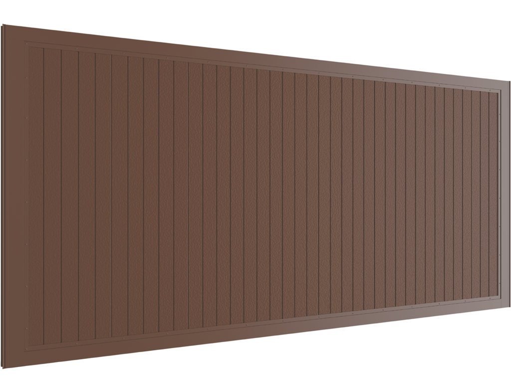 Заборная секция с алюминиевой окантовкой с заполнением сэндвич-панелями FS-A